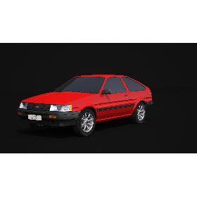 Toyota AE86 Levin - No Interior 3D